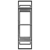 Libreria Grigio Cemento 100x30x105 cm in Legno truciolato