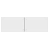 Mobili Porta TV 4 pz Bianchi 100x30x30 cm in Legno truciolato