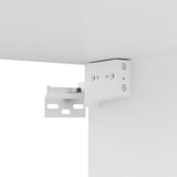 Mobili Porta TV 4 pz Bianchi 100x30x30 cm in Legno truciolato