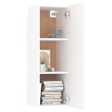 Set Mobili Porta TV 8 pz Bianco in Legno truciolato