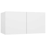 Set Mobili Porta TV 3 pz Bianco in Legno truciolato