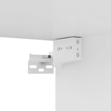 Set Mobili Porta TV 7 pz Bianco in Legno truciolato