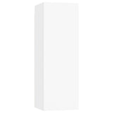 Set Mobili Porta TV 4 pz Bianco in Legno truciolato
