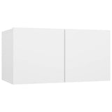 Set Mobili Porta TV 4 pz Bianco in Legno truciolato