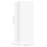 Set Mobili Porta TV 4 pz Bianco in Legno truciolato