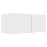 Set Mobili Porta TV 8 pz Bianco in Legno truciolato