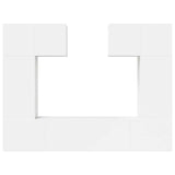 Set di Mobili Porta TV 6 pz Bianco in Legno truciolato