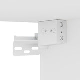 Set Mobili Porta TV 8 pz Bianco in Legno truciolato