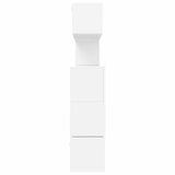 Set Mobili Porta TV 8 pz Bianco in Legno truciolato