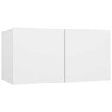 Set Mobili Porta TV 10 pz Bianco in Legno truciolato