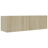 Set di Mobili Porta TV 4 pz Rovere Sonoma in Legno truciolato