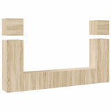 Set di Mobili Porta TV 8 pz Rovere Sonoma in Legno truciolato