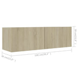 Set di Mobili Porta TV 7 pz Rovere Sonoma in Legno truciolato