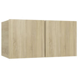Set di Mobili Porta TV 4 pz Rovere Sonoma in Legno truciolato