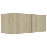 Set di Mobili Porta TV 4 pz Rovere Sonoma in Legno truciolato