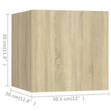 Set di Mobili Porta TV 4 pz Rovere Sonoma in Legno truciolato