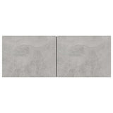 Mobili TV 4 pz Grigio Cemento 80x30x30 cm in Legno truciolato