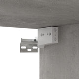 Mobili TV 4 pz Grigio Cemento 80x30x30 cm in Legno truciolato