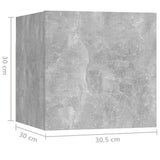 Set di Mobili Porta TV 8 pz Grigio Cemento in Legno truciolato