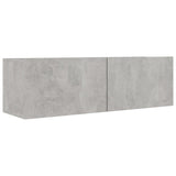 Set di Mobili Porta TV 7 pz Grigio Cemento in Legno truciolato