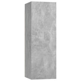 Set di Mobili Porta TV 8 pz Grigio Cemento in Legno truciolato