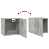 Set di Mobili Porta TV 8 pz Grigio Cemento in Legno truciolato