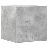 Set di Mobili Porta TV 10pz Grigio Cemento in Legno truciolato
