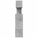 Set di Mobili Porta TV 10pz Grigio Cemento in Legno truciolato