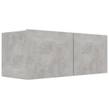 Set di Mobili Porta TV 6 pz Grigio Cemento in Legno truciolato