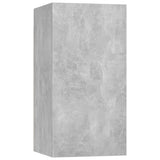 Set di Mobili Porta TV 10pz Grigio Cemento in Legno truciolato
