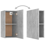 Mobili Porta TV 7 pz Grigio Cemento 30,5x30x60 cm truciolato