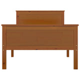 Giroletto Marrone Ambra in Legno Massello di Pino 90x200 cm