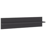 Mensole Parete 4pz Grigio Lucido 80x11,5x18cm Legno truciolato