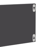 Mensole Parete 4pz Grigio Lucido 80x11,5x18cm Legno truciolato