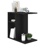 Tavolino Nero 50x30x50 cm in Legno truciolato
