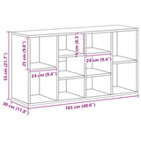 Scarpiera con Panchina Bianco 103x30x55 cm in truciolato