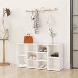 Scarpiera con Panchina Bianco 103x30x55 cm in truciolato