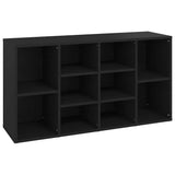 Scarpiera con Panchina Nera 103x30x55 cm Legno truciolato