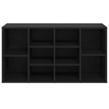 Scarpiera con Panchina Nera 103x30x55 cm Legno truciolato