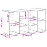 Scarpiera con Panchina Nera 103x30x55 cm Legno truciolato