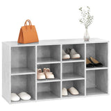 Scarpiera con Panchina Grigio Cemento 103x30x55cm truciolato