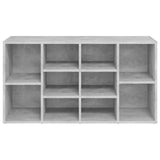 Scarpiera con Panchina Grigio Cemento 103x30x55cm truciolato