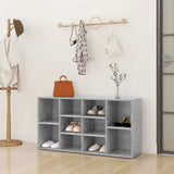 Scarpiera con Panchina Grigio Cemento 103x30x55cm truciolato