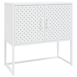 Credenza Bianca 75x35x75 cm in Acciaio