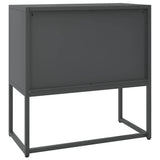 Credenza Antracite 75x35x75 cm in Acciaio