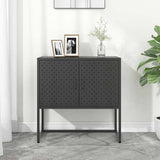 Credenza Antracite 75x35x75 cm in Acciaio