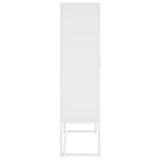 Credenza Alta Bianca 80x35x135 cm in Acciaio