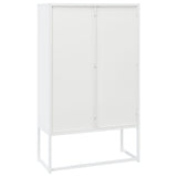 Credenza Alta Bianca 80x35x135 cm in Acciaio