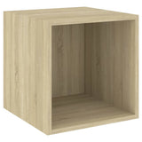 Set Mobili TV 4 pz Rovere Sonoma in Legno truciolato