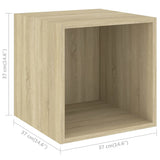 Set Mobili TV 4 pz Rovere Sonoma in Legno truciolato